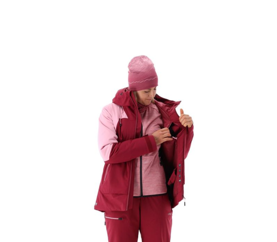 Unlimitech fóðruð skíðaúlpa dömu