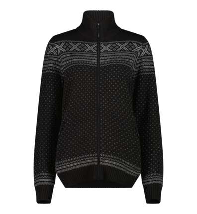 Wooltech rennd peysa dömu Blk