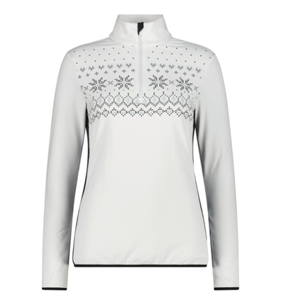 Softech Flíspeysa m/mynstri dömu Bianco