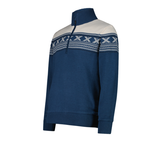 Hálfrennd Vindheld Ullarpeysa