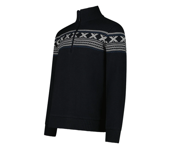 Hálfrennd Vindheld Ullarpeysa