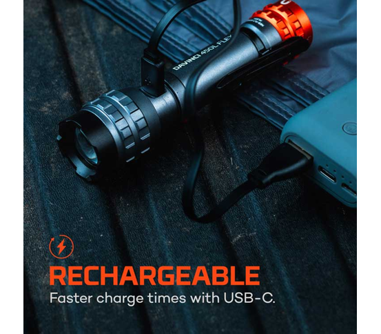 DaVinci 800 endurhlaðanlegt vasaljós