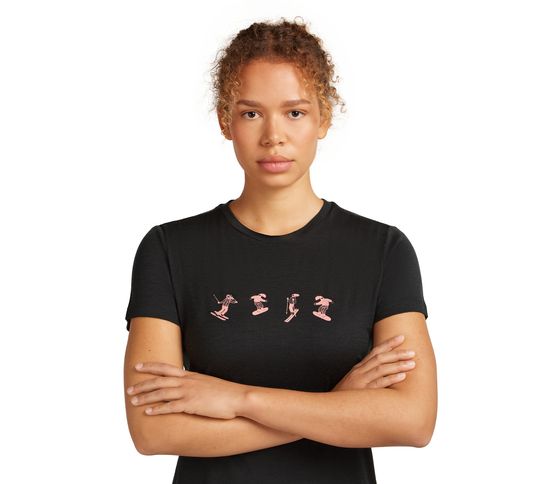 150 Tee Snow Day stuttermabolur dömu