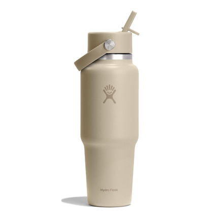 32 oz Wide Mouth Travel brúsi með röri Oat
