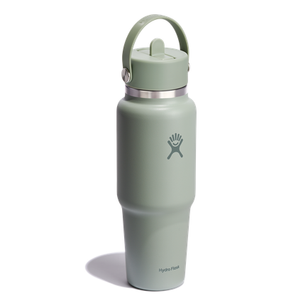 32 oz Wide Mouth Travel brúsi með röri Agave