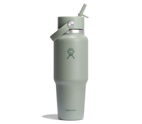 32 oz Wide Mouth Travel brúsi með röri