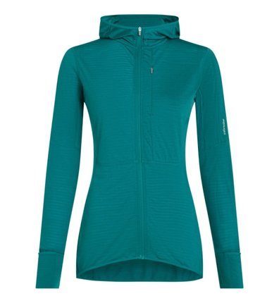 200 Realfleece Descender Hood dömu Teal