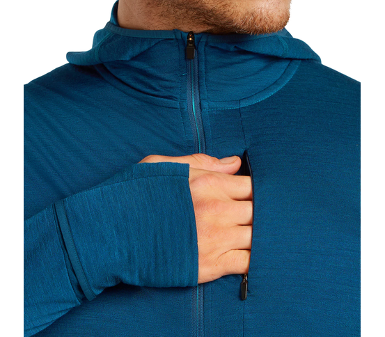 200 Realfleece Descender peysa m/hettu