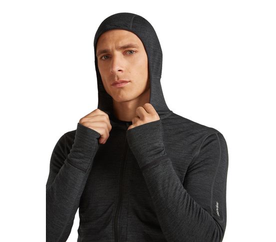 200 Realfleece Descender peysa m/hettu