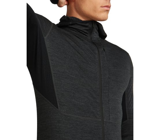 200 Realfleece Descender peysa m/hettu