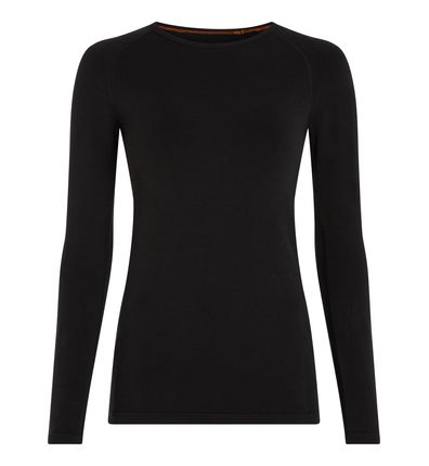 260 Seamless Crewe dömu Blk