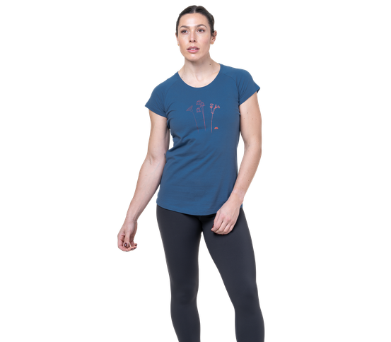 Mountain Flower dömu stuttermabolur