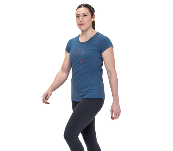 Mountain Flower dömu stuttermabolur