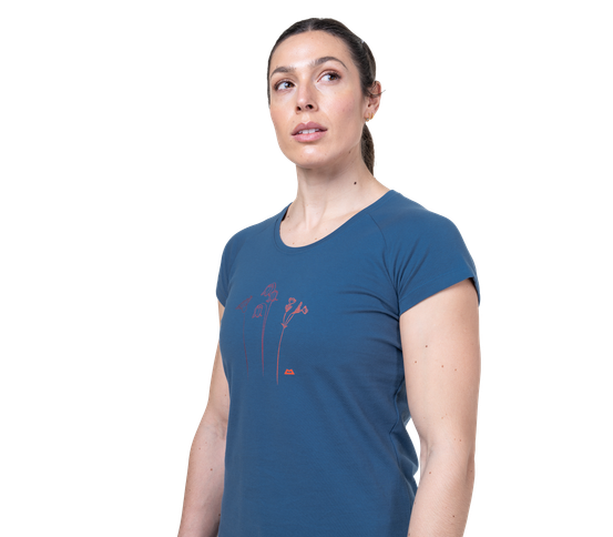 Mountain Flower dömu stuttermabolur