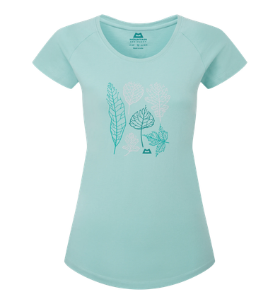 Leaf stuttermabolur dömu Aqua