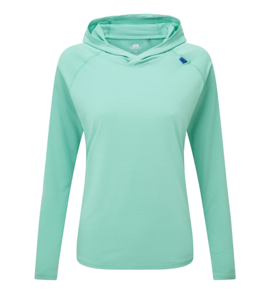 Glace síðermabolur með hettu dömu Aqua