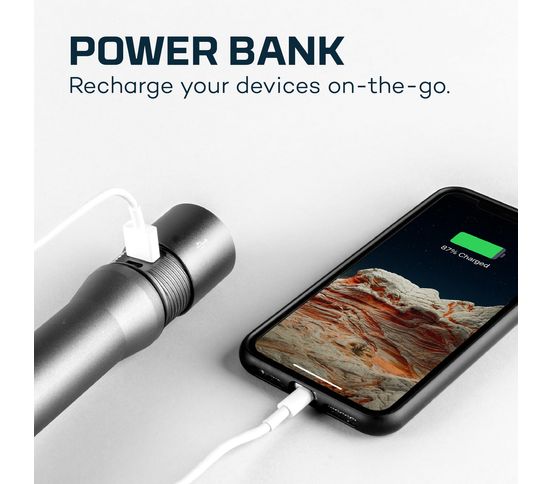 DaVinci 5000 endurhlaðanlegt vasaljós