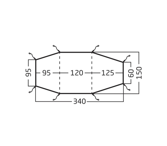 Halland 2 PU (2.0) tjaldbotn