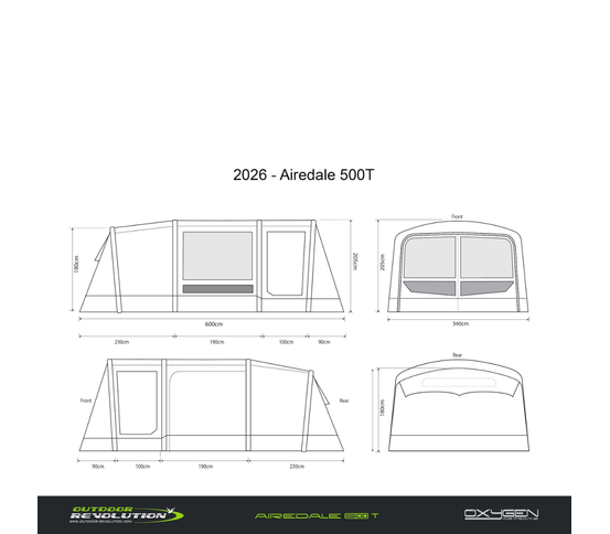 Airdale 500T Air uppblásið tjald