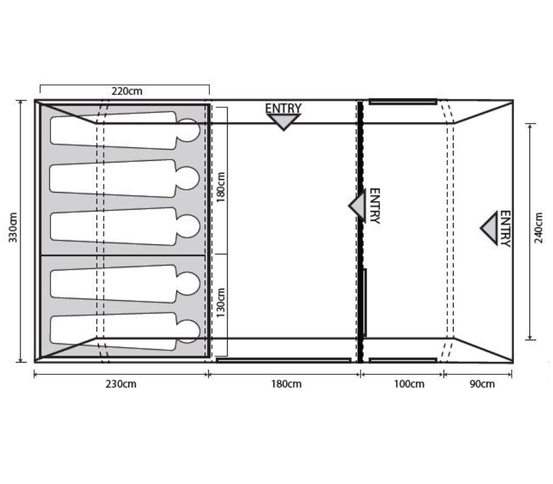 Camp Star 500XL DT Poled Bundle