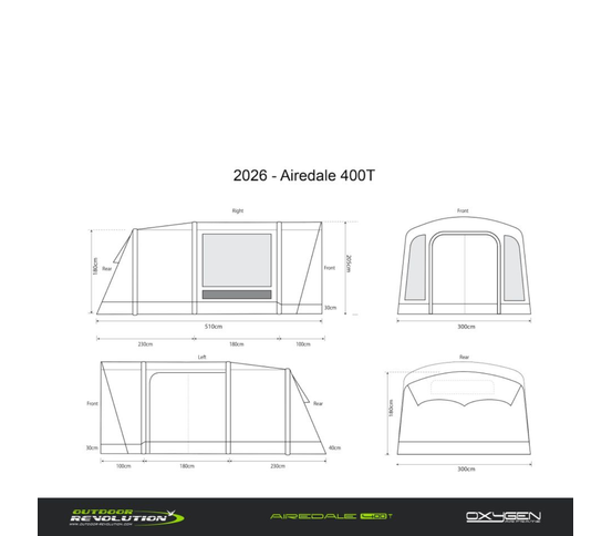Airdale 400T Air uppblásið tjald