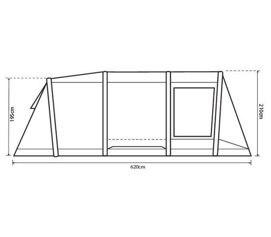 Atom 600 Air uppblásið tjald