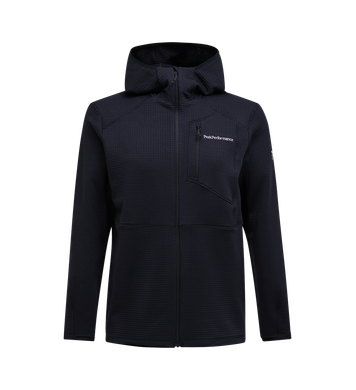 Trail Polartec® Power Grid™ Zip Hood Men Blk