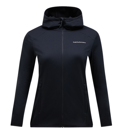 Light Zip Hood dömu peysa Blk
