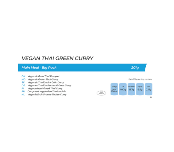 Thai Green Curry - Vegan - Big Pouch
