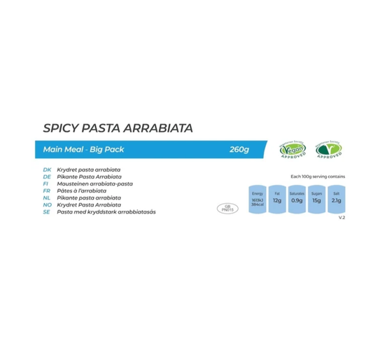 Spicy Pasta Arrabiata - Big Pouch