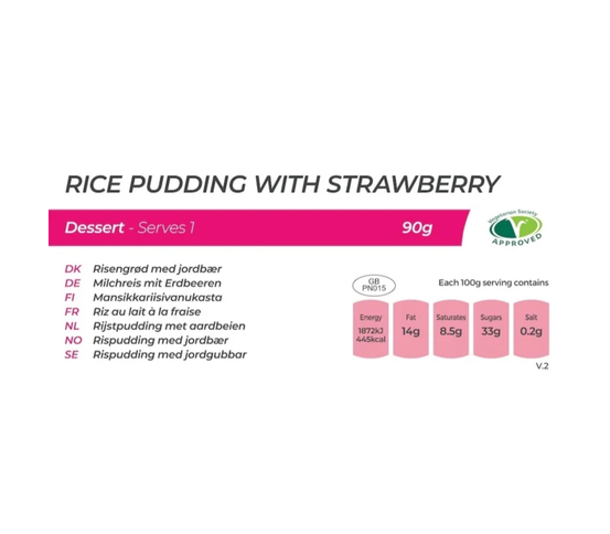 Rice Pudding With Strawberry