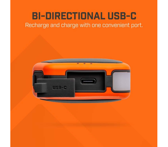 Handahitari m/ljósi endurhlaðanlegt 5K