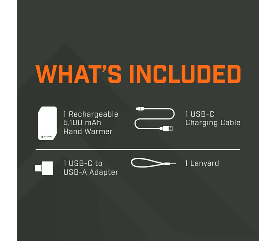 Handahitari m/ljósi endurhlaðanlegt 10K